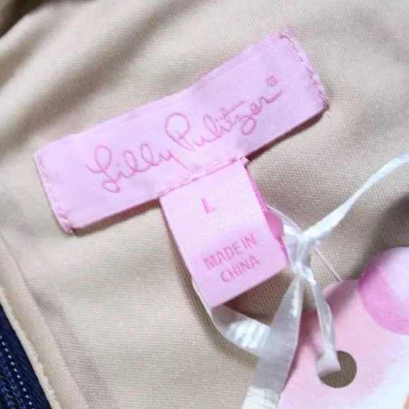 Lilly Pulitzer navy blue dress nwt perfect large - Picture 5 of 8